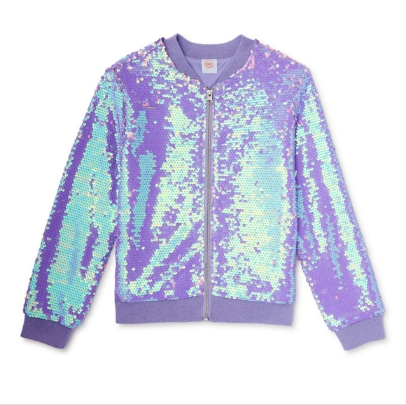 wonder nation Other - Girls Sequin Bomber Jacket